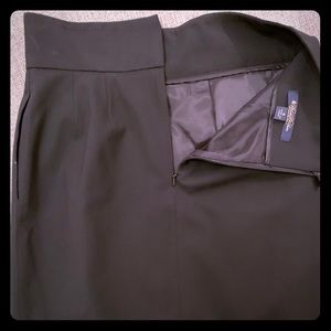 Knee length Brooks Brothers Lined Black skirt